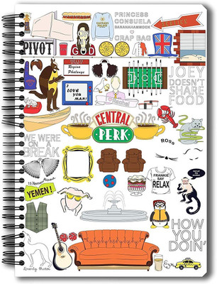 Mc Sid Razz Friends A5 Note Book Ruled 150 Pages(White)