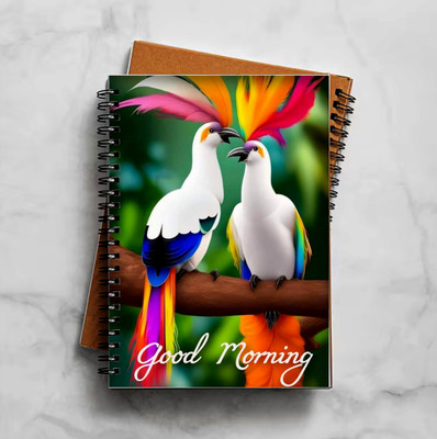 CreativePrintSolution Side Spiral bound A4 Notebook Single Line 200 Pages(Multicolor)