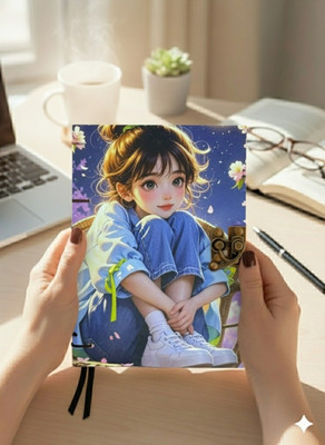 ALBILA HANDICRAFTS Handmade A5 Diary Unruled 200 Pages(Sky Blue)