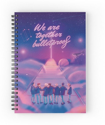 craft maniacs BTS 2023 DIARY A5 Notebook RULED 120 Pages(Multicolor)