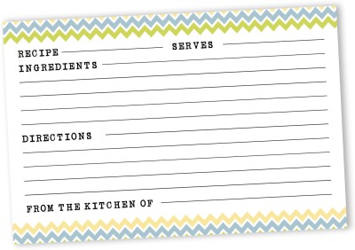 Inkdotpot Recipe Card Regular Planner Unruled 50 Pages(White, Pack of 50)