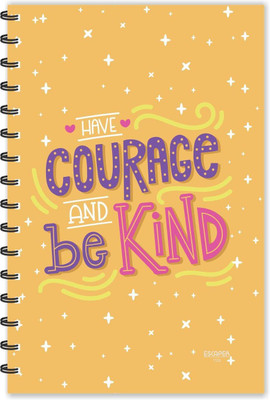 ESCAPER Have Courage & be Kind Motivational Quotes Diary (Ruled-A5), Quotes on Diary , Notebook A5 Diary Ruled 160 Pages(Multicolor)