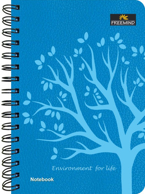 FREEMIND Text Regular Notebook Single Line 25 x 17.6 cm 300 Pages(White)