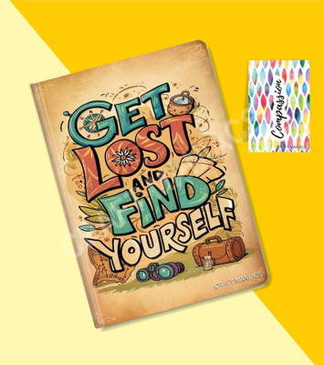 craft maniacs GLUEBIND DIARY A5 Diary RULED 100 Pages(Multicolor)