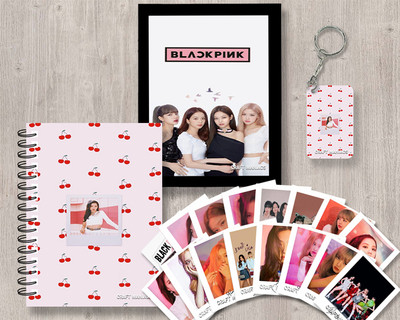 craft maniacs BLACKPINK GIFTING SET A5 Notebook RULED 120 Pages(REDDD, Pack of 4)