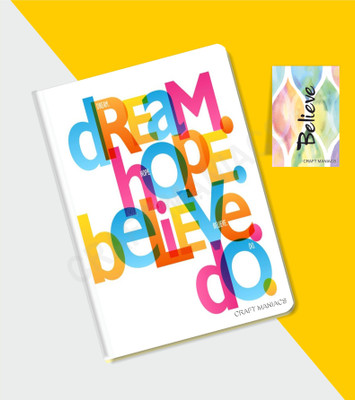craft maniacs GLUEBIND DIARY A5 Diary RULED 100 Pages(Multicolor)