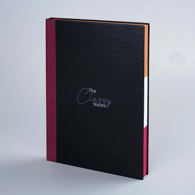 PaperPassion The Classy Notes Regular Notebook Ruled 240 Pages(Black)