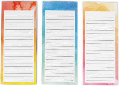 Inkdotpot To-Do List Notepads Regular Note Pad Unruled 150 Pages(Orange, Pack of 3)