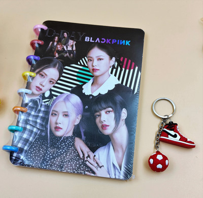 Paper Bear BlkPink A4 Diary ruled 160 Pages(Black)