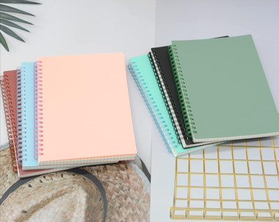 UNIQPAL Notebook A4 Notebook Unruled 200 Pages(Multicolor, Pack of 6)