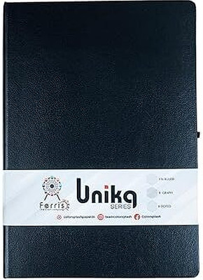 ColorSplash B5 UNIKQ Notebook Diary B5 Diary Rulled 192 Pages(Black)