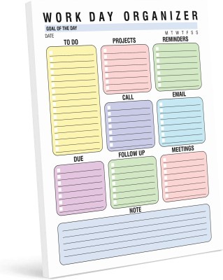 Inkdotpot Daily Planner A5 Planner Unruled 50 Pages(Multicolor)