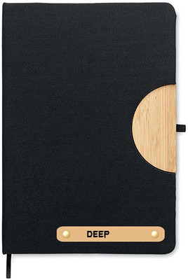 SY Gifts Book Marker A5 Diary Single Rule 100 Pages(Black)