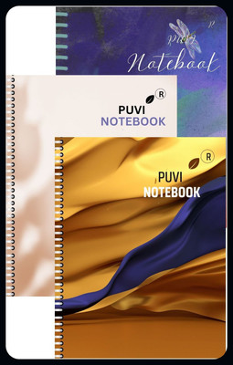 UNIQPAL SPIRAL NOTEBOOK A4 Notebook Ruled 400 Pages(White, Pack of 3)