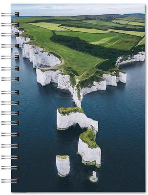 Family store spiral Pad Regular Notebook single Rule 300 Pages(Multicolor)