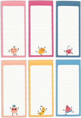 Inkdotpot Notepad Regular Note Pad Unruled 6 Pages(Multicolor, Pack of 6)