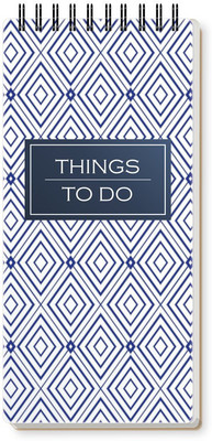 Nourish ToDo List Note Pad Regular Note Pad Ruled 50 Pages(BLUEWHITEDIAMOND)