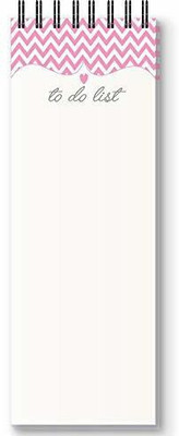 Nourish Magnetic Memo Pad Regular Memo Pad Ruled 50 Pages(PINK CHEVRON)