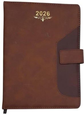 Good Luckfile Executive A5 Diary Unruled 365 Pages(Brown)