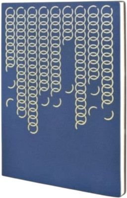 Pia Creations Interlocking Loop Design A5 Journal Single Line Rulled 192 Pages(Blue)