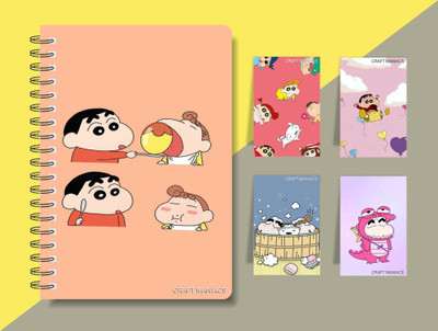 craft maniacs SHINCHAN 2023 NOTEBOOK COLLECTION A5 Diary RULED 160 Pages(White)