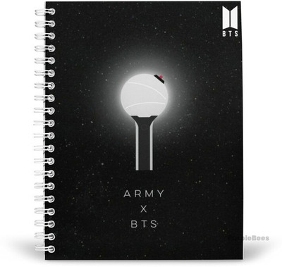 PurpleBees BTS Special Diary A5 Diary Unruled 160 Pages(Multicolor)