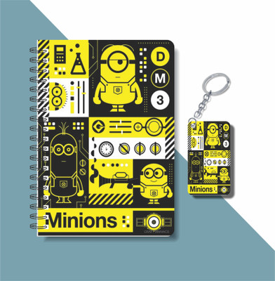 craft maniacs MINION 2023 COLLECTION A5 Notebook RULED 160 Pages(Multicolor)
