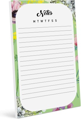 Inkdotpot Daily Planner A5 Planner Unruled 50 Pages(Green)