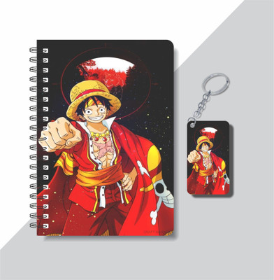 craft maniacs 2023 MONEY D LUFFY COLLECTION A5 Notebook RULED 160 Pages(DIARY + KEYCHAIN)