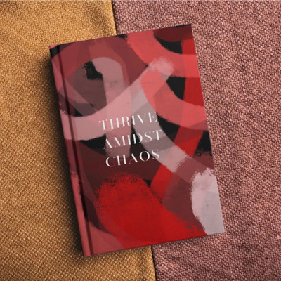 JOTANDGROW Thrive Amidst Chaos: Planner & Meeting Diary with Time-Saving Frameworks A5 Journal Ruled 192 Pages(Multicolor)
