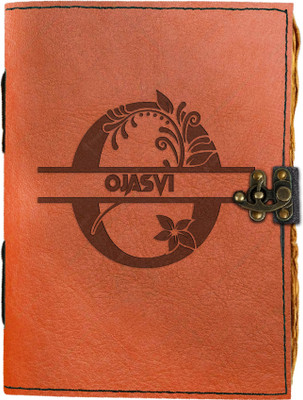 DI- KRAFT Handmade Classic Design Leather-O Printed Diary A5 Diary Unruled 200 Pages(Brown 343)