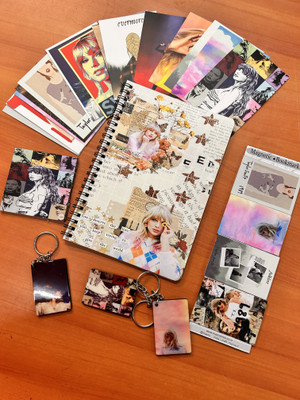 craft maniacs TAYLOR SWIFT GIFTING COMBO A5 Notebook RULED 120 Pages(Multicolor)