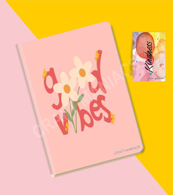 craft maniacs GLUEBIND DIARY A5 Diary RULED 100 Pages(Multicolor)