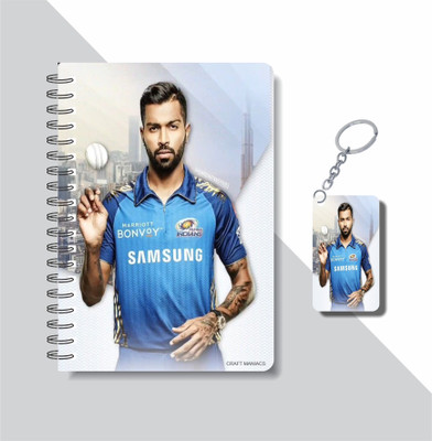 craft maniacs INDIAN TEAM COLLECTION A5 Diary RULED 160 Pages(White)