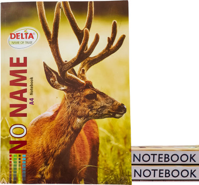 GS store Delta A4 Notebook Rulled 312 Pages(Multicolor, Pack of 3)