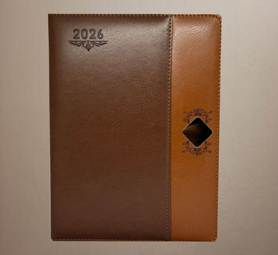 Scribelle Executive Diary B5 Diary Single Ruled 324 Pages(Tan, Brown)