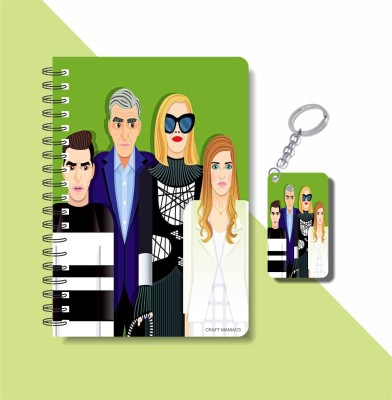 craft maniacs SCHITT'S CREEK COLLECTION A5 Notebook RULED 160 Pages(Multicolor)