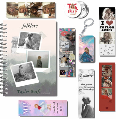 craft maniacs 2023 TAYLOR 3 FREEBIE COLLECTION A5 Diary RULED 160 Pages(White, Pack of 3)