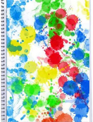 Resnic Plain Page A4 Spiral Notebook Unruled A4 Notebook Unruled 200 Pages(Multicolor)
