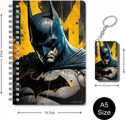 craft maniacs BATMAN 2023 COLLECTION A5 Notebook RULED 160 Pages(Multicolor)