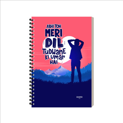 ESCAPER Dialogue Diary A5 Diary Ruled 160 Pages(Abhi Toh Meri Dil)