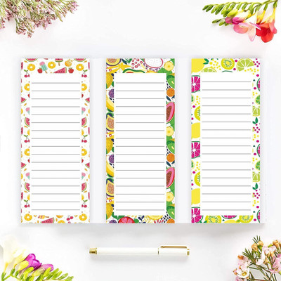 mudrit Magnetic Back Memo Notepad Regular Note Pad Ruled 50 Pages(Multicolor, Pack of 3)