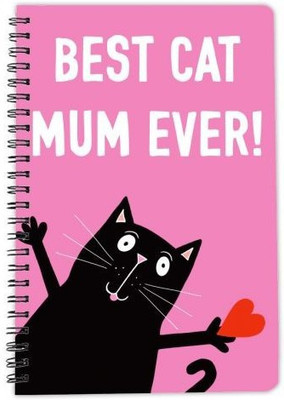 craft maniacs KITTY COLLECTION A5 Notebook RULED 160 Pages(Black)