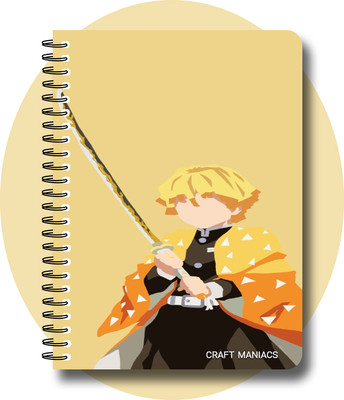 craft maniacs demon s DIARY A5 Notebook RULED 160 Pages(Multicolor)
