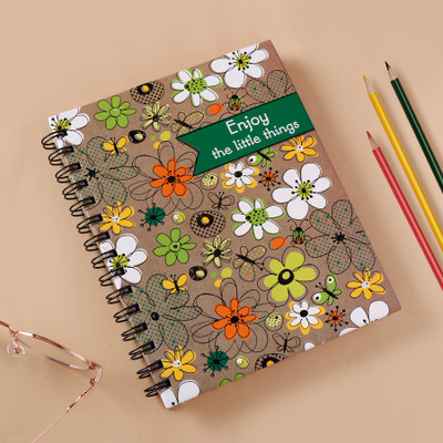 ARCHIES Notebook A5 Notebook Ruled 160 Pages(Brown)