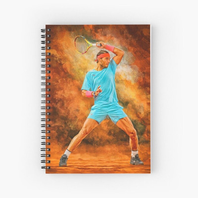 craft maniacs 2024 RAFAEL NADAL NOTEBOOK A5 Notebook RULED 160 Pages(Multicolor)