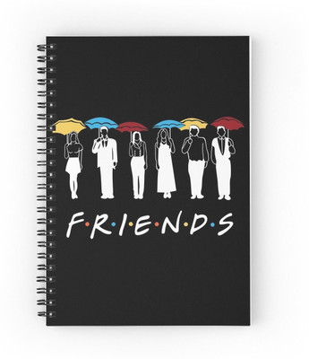 craft maniacs F.R.I.E.N.D.S NOTEBOOK A5 Diary RULED 160 Pages(Multicolor)