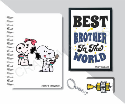 craft maniacs 2024 DIARY FRAME COMBO A5 Diary RULED 160 Pages(White)