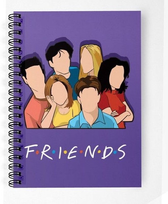 craft maniacs F.R.I.E.N.D.S NOTEBOOK A5 Diary RULED 160 Pages(Multicolor)