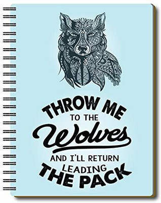 Nourish Daily Planner A5 Planner/Organizer Ruled 75 Pages(WOLVES)